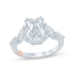 Pnina Tornai Radiant-Cut Lab-Grown Diamond Engagement Ring 3-1/2 ct tw 14K White Gold