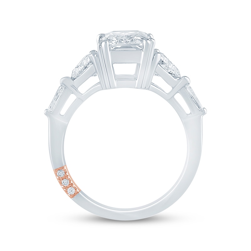 Main Image 3 of Pnina Tornai Radiant-Cut Lab-Grown Diamond Engagement Ring 3-1/2 ct tw 14K White Gold