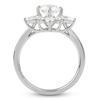 Thumbnail Image 2 of Storied Diamond Desert Sands of Eternity Round-Cut Half Halo Engagement Ring 1-5/8 ct tw 18K White Gold