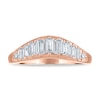 Thumbnail Image 3 of Vera Wang VOW Baguette & Round-Cut Lab-Grown Diamond Wedding Band 5/8 ct tw 14K Rose Gold