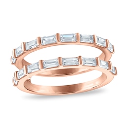 Vera Wang VOW Baguette-Cut Diamond Enhancer Ring 1 ct tw 14K Rose Gold