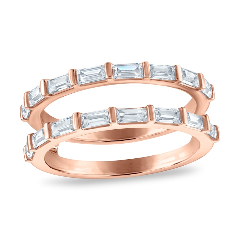 Main Image 1 of Vera Wang VOW Baguette-Cut Diamond Enhancer Ring 1 ct tw 14K Rose Gold