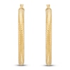 Thumbnail Image 3 of Diamond-Cut Hoop Earrings 10K Yellow Gold 30mm