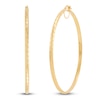 Thumbnail Image 2 of Diamond-Cut Hoop Earrings 10K Yellow Gold 60mm