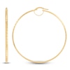 Thumbnail Image 3 of Diamond-Cut Hoop Earrings 10K Yellow Gold 60mm