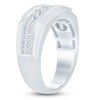 Thumbnail Image 2 of Men's Lab-Grown Diamond Five-Stone Ring 1 ct tw 14K White Gold