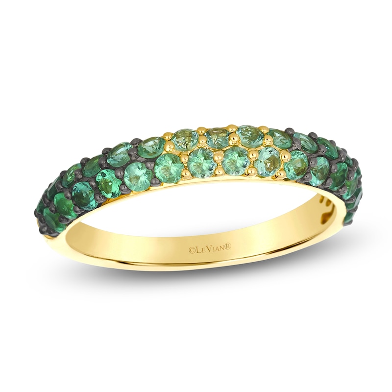 Main Image 1 of Le Vian Emerald Ombré Ring 14K Honey Gold