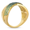Thumbnail Image 2 of Le Vian Emerald Ombré Crossover Ring 14K Honey Gold