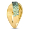 Thumbnail Image 3 of Le Vian Emerald Ombré Crossover Ring 14K Honey Gold