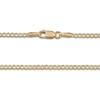Thumbnail Image 3 of Diamond-Cut Curb Chain 2mm Solid 10K Yellow Gold 20"