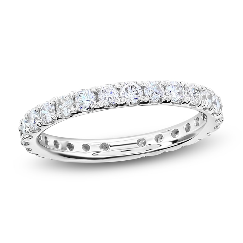 Main Image 1 of Lab-Grown Diamond Eternity Band 7/8 to 1-1/5 ct tw 14K White Gold
