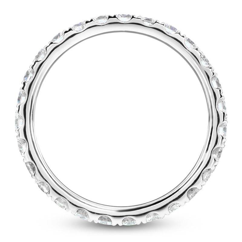 Main Image 2 of Lab-Grown Diamond Eternity Band 7/8 to 1-1/5 ct tw 14K White Gold