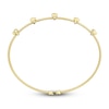 Thumbnail Image 3 of Shy Creation Bezel-Set Diamond Station Bangle Bracelet 1/3 ct tw 14K Yellow Gold