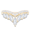 Thumbnail Image 3 of Marquise & Round-Cut Lab-Grown Diamond Contour Anniversary Ring 1 ct tw 14K Yellow Gold