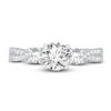 Thumbnail Image 3 of Diamond 3-Stone Engagement Ring 1-1/4 ct tw Round 14K White Gold