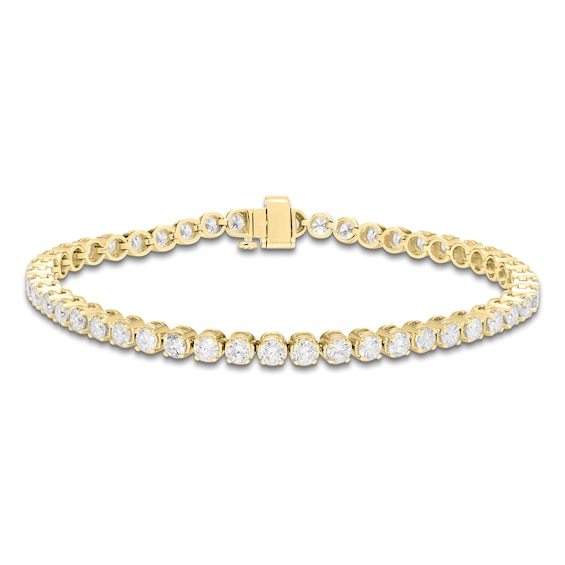 Jared Signature Diamond Tennis Bracelet 5 ct tw 14K Yellow Gold 7.25"