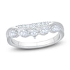 Thumbnail Image 1 of Marquise & Round-Cut Lab-Grown Diamond Anniversary Ring 1/2 ct tw 14K White Gold