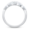 Thumbnail Image 2 of Marquise & Round-Cut Lab-Grown Diamond Anniversary Ring 1/2 ct tw 14K White Gold