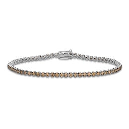 Le Vian Chocolate Diamond Tennis Bracelet 2 ct tw 14K Vanilla Gold 7"