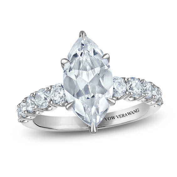 Vera Wang VOW Marquise-Cut Lab-Grown Diamond Engagement Ring 3-1/3 ct tw 14K White Gold