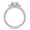 Thumbnail Image 4 of Certified Princess-Cut Lab-Grown Diamond Three-Stone Engagement Ring 1-1/2 ct tw 14K White Gold