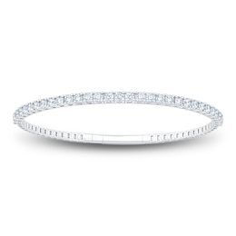 Jared Signature Lab-Grown Diamond Flex Bangle Bracelet 3 ct tw 14K White Gold