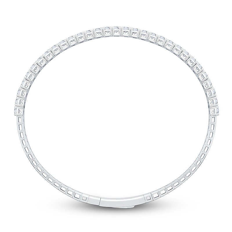 Main Image 4 of Jared Signature Lab-Grown Diamond Flex Bangle Bracelet 3 ct tw 14K White Gold