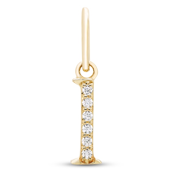 Jared Signature Diamond Accent Lowercase Letter L Charm 10K Yellow Gold