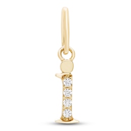 Jared Signature Diamond Accent Lowercase Letter I Charm 10K Yellow Gold