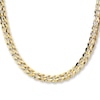 Thumbnail Image 0 of Solid Concave Curb Link Necklace 10K Yellow Gold 22" Length 5.5mm
