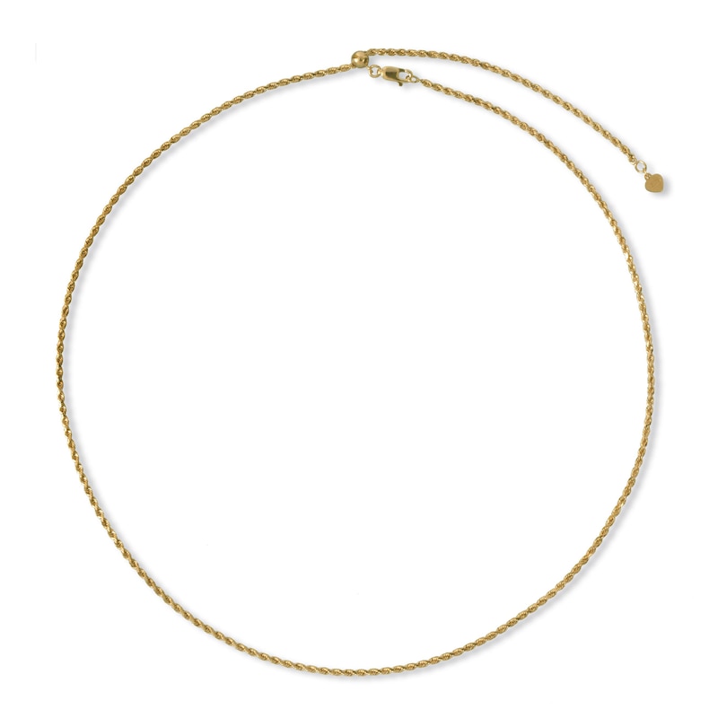 Rope Chain 10k Yellow Gold 16 24 Length Chains Necklaces Rope Chain 10k Yellow Gold 16 24