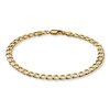 Thumbnail Image 2 of Men's Curb Link Bracelet 10K Yellow Gold 8" Length