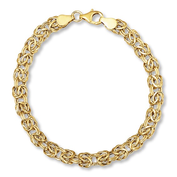 Byzantine Bracelet 14K Yellow Gold 7.5" Length Jared