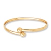 Thumbnail Image 1 of Flexible Bangle Bead Accents 10K Yellow Gold