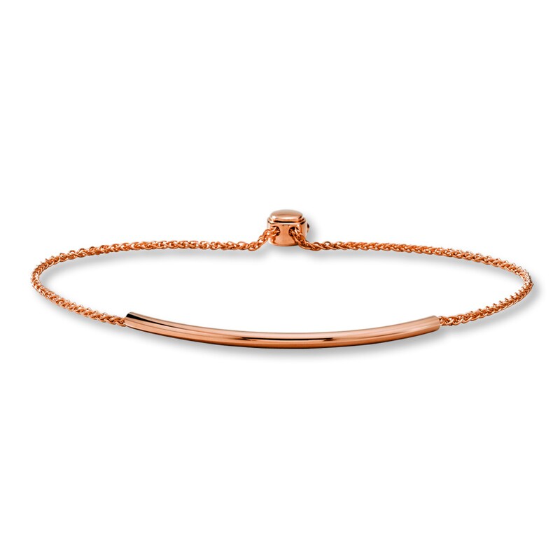 Bar Bolo Bracelet 10K Rose Gold