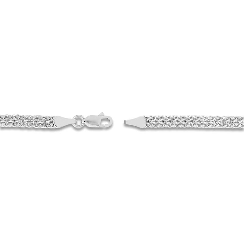 Bismark Chain Bracelet 14K White Gold 7.5" Length