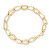 Thumbnail Image 1 of Double Link Bracelet 14K Yellow Gold 7.25" Length