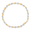 Thumbnail Image 0 of Swirl Link Bracelet 14K Two-Tone Gold 7.25" Length