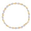 Thumbnail Image 1 of Swirl Link Bracelet 14K Two-Tone Gold 7.25" Length