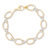 Thumbnail Image 0 of Link Bracelet 14K Two-Tone Gold 8" Length