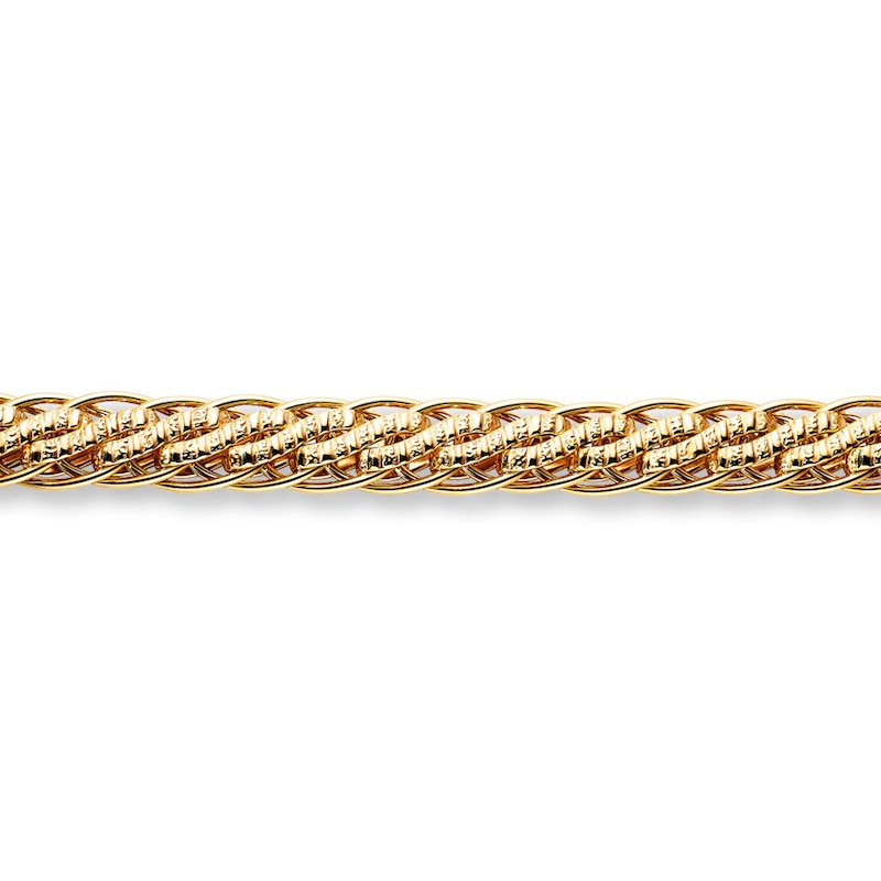 Braided Link Bracelet 10K Yellow Gold 7.5" Length
