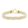 Thumbnail Image 0 of Braided Chain Bracelet 10K Two-Tone Gold 7.5" Length