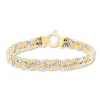 Thumbnail Image 1 of Braided Chain Bracelet 10K Two-Tone Gold 7.5&quot; Length