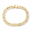 Thumbnail Image 1 of Men's Link Bracelet 10K Yellow Gold 9.25" Length