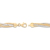 Thumbnail Image 3 of Omega Chain Bracelet 14K Two-Tone Gold 7.5" Length