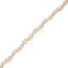 Thumbnail Image 2 of Omega Chain Bracelet 14K Two-Tone Gold 7.5" Length