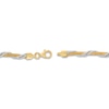 Thumbnail Image 3 of Omega Chain Bracelet 14K Two-Tone Gold 7.5" Length