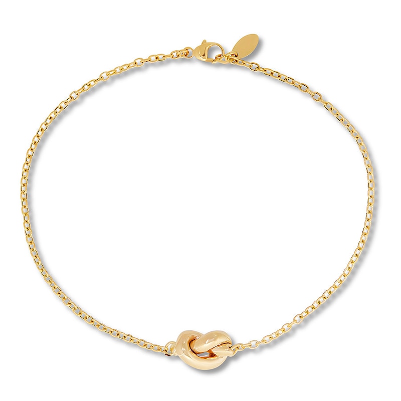 Main Image 1 of Love Knot Bangle 14K Yellow Gold