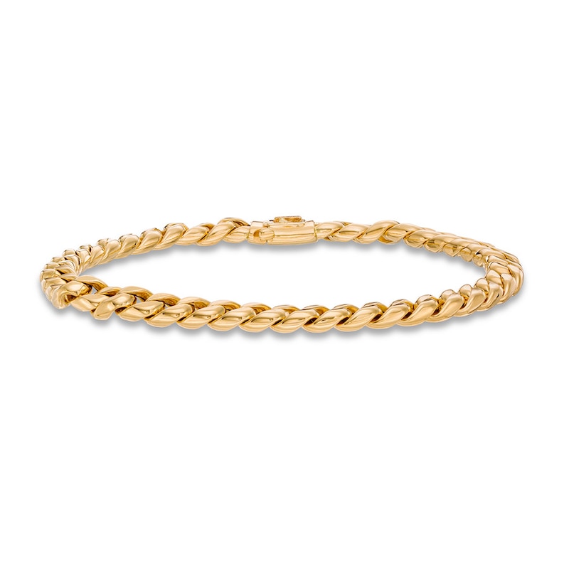 Main Image 1 of Link Chain Bracelet 14K Yellow Gold 8" Length