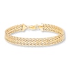 Thumbnail Image 0 of Hollow Link Bracelet 14K Yellow Gold 7.5" Length